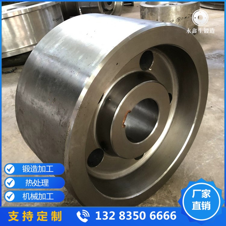 大噸位橋式起重機(jī)車(chē)輪鍛件